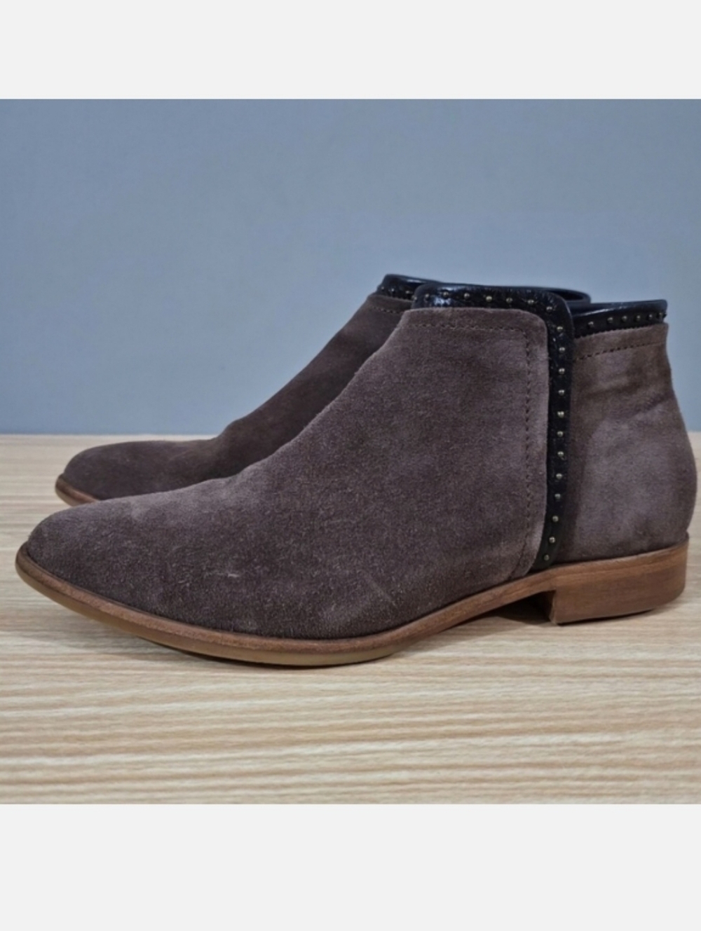 Italeau Miralda Nut Ankle Bootie Womens Shoe Brown Leather Boot EU Size 36